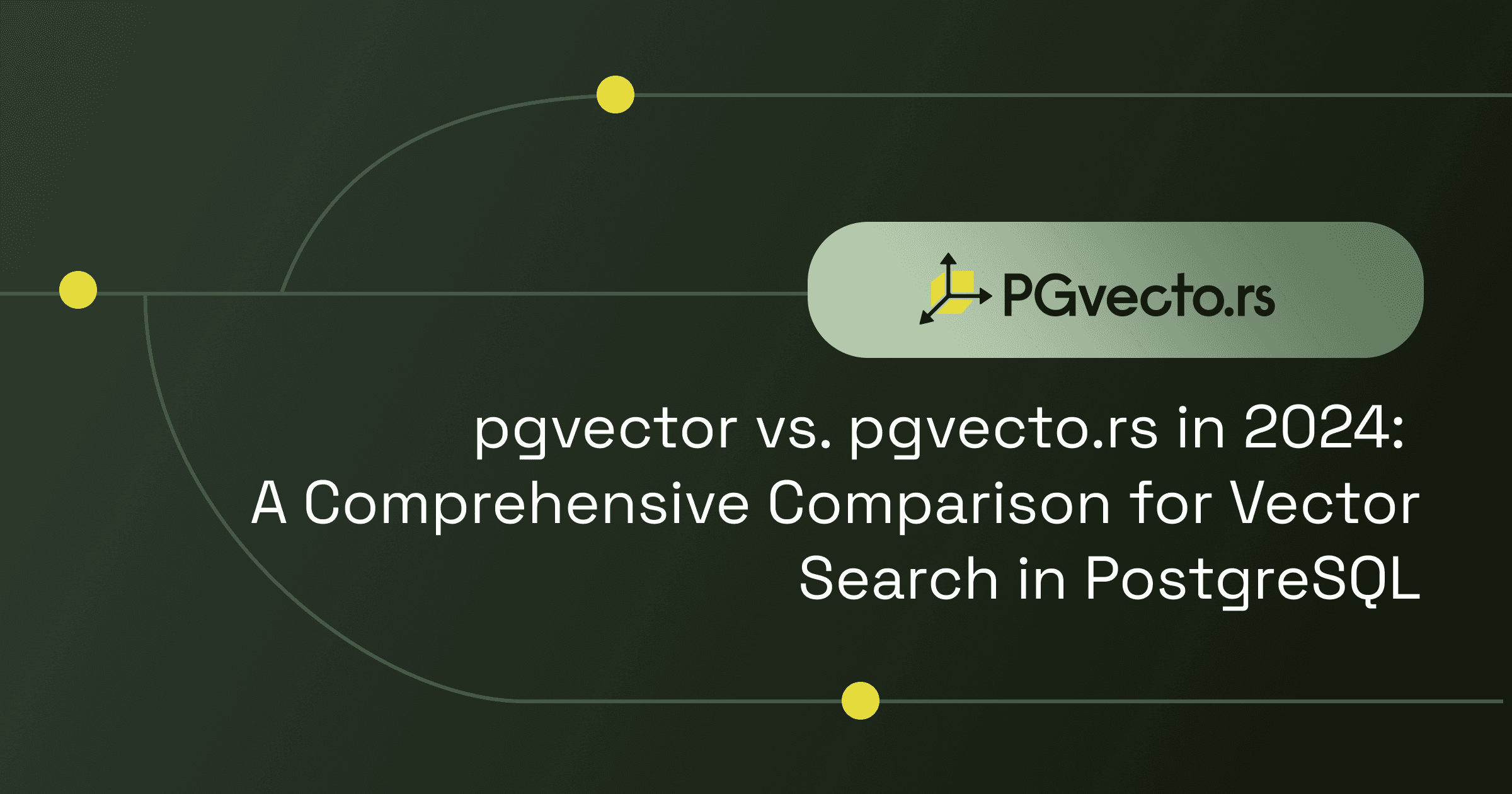 pgvector vs. pgvecto.rs in 2024: A Comprehensive Comparison for Vector Search in PostgreSQL
