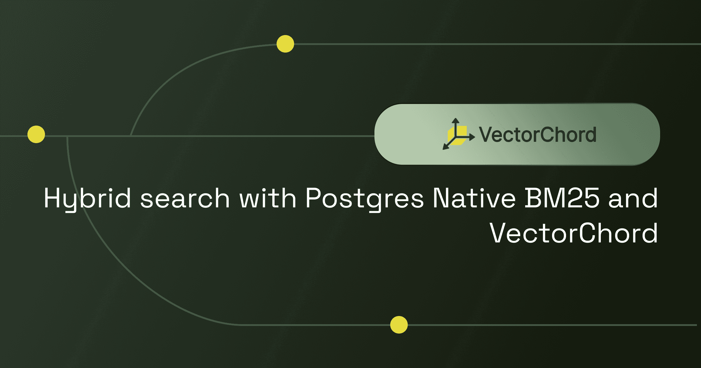 Hybrid search with Postgres Native BM25 and VectorChord