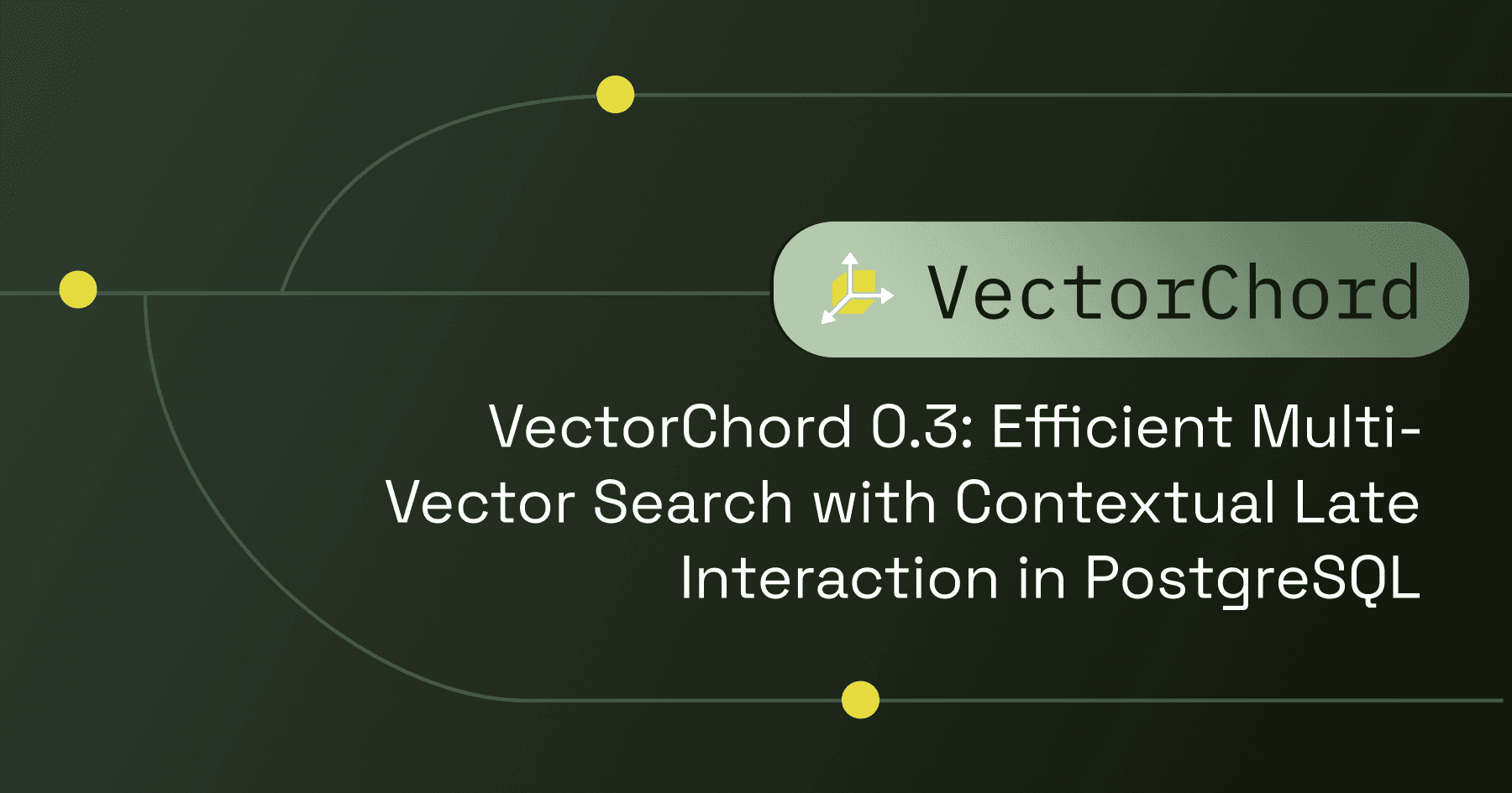 VectorChord 0.3: Bringing Efficient Multi-Vector Contextual Late Interaction in PostgreSQL